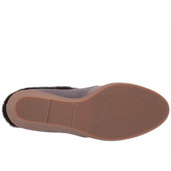 New Cole Haan Coralie Wedge fur Bootie 8 boots - Picture 3 of 10